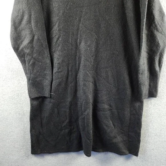 Vince Camuto Turtleneck Sweater Dress Women's XL Rich Black Solid Long Sleeve - Picture 4 of 15
